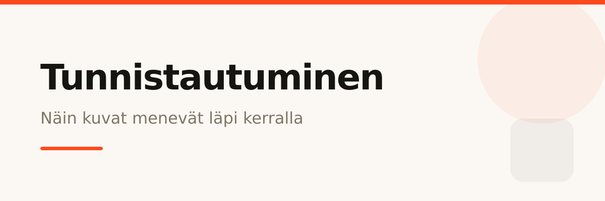 Tunnistautuminen puhelimen kameralla